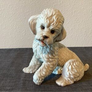 Vintage 1950s Poodle Figure Royal Crown Ceramic Japan MCM - IEC